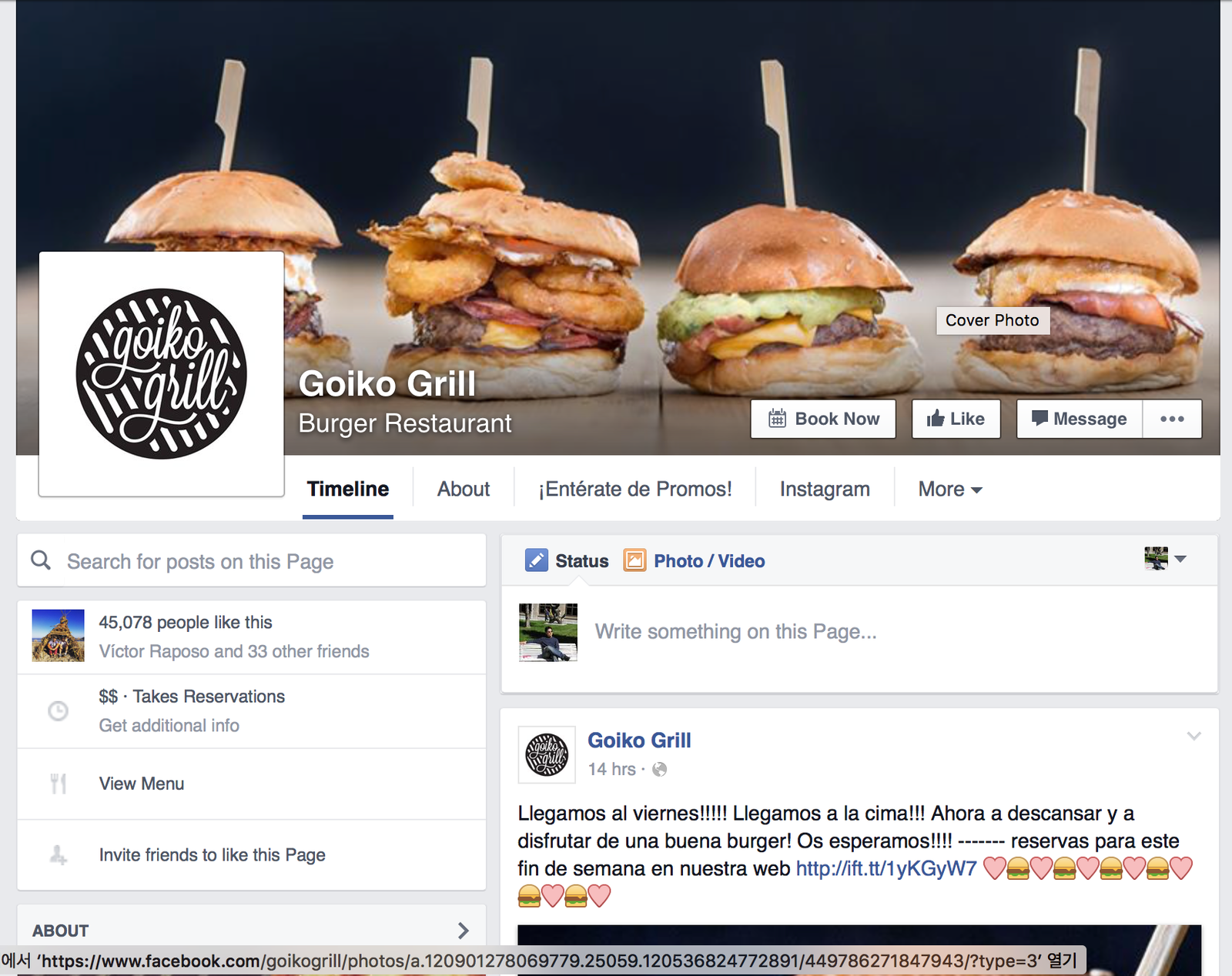 Goiko grill facebook