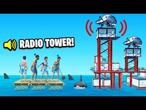 Ssundee We Found A Secret Radio Tower Raft Spainagain Part 70 - raft escape roblox