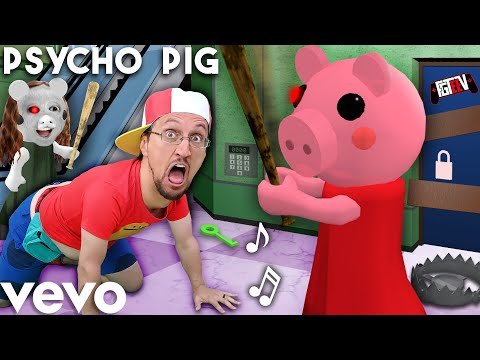 Fgteev Psycho Pig Fgteev Official Music Video Roblox Piggy Song Spainagain - pig saw roblox roblox