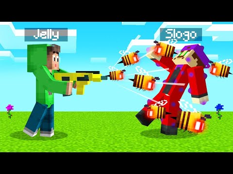 Jelly We Found A Bee Shooting Gun In Minecraft Insane Rfg