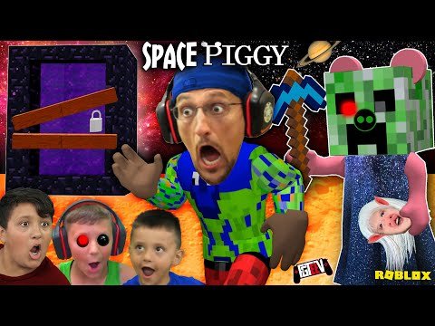 Fgteev Piggy In Space Fgteev Builds Custom Minecraft Creeper Map New Build Mode Rfg Free Games Spainagain - jelly plays roblox piggy