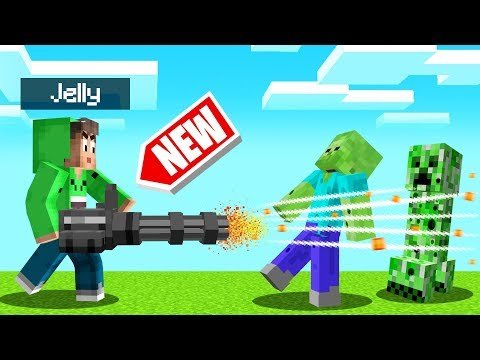 Jelly New Overpowered Guns In Minecraft Insane Spainagain Part 74 - fgteev roblox bear gun
