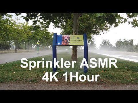 [SpainAgain] Lawn Sprinkler ASMR 1 hour – Park Juan Carlos I – Walking in Madrid, Spain Travel 4K