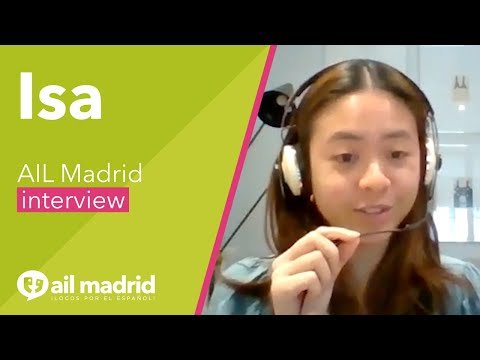 [AIL MADRID 마드리드 어학원] Isa talks about living in Madrid and learning Spanish through the virtual classroom!