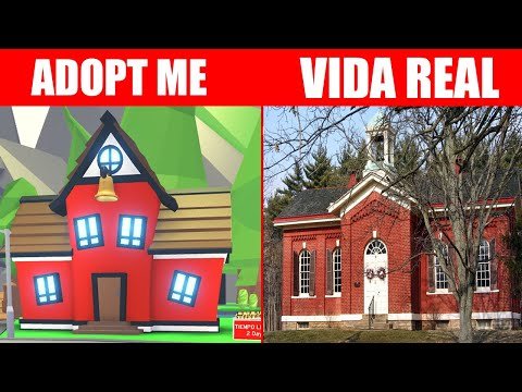 Adopt Me Vs La Vida Real Construcciones Realistas De Adopt Me Roblox 2 Escuela Maldita Spainagain - la vida real roblox