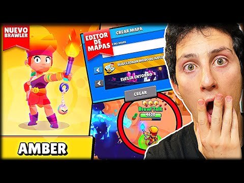 Nuevo Brawler Legendario Amber Y Creador De Mapas En Brawl Stars Brawl Talk Withzack 스페인어게인 - brawl stars brawler legendario